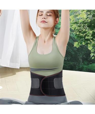 Besreey Men Back Brace - Back Support Belt Lumbar Brace | Compression Belt Adjustable Waist Protector Belt for Herniated Disc and Scoliosis - Buy Online on GoSupps.com