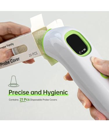 Buy High Accuracy Ear Thermometer for Babies Kids & Adults | 32 Memory Recall Mute LED Backlit & 21 Probe Covers - International Shipping Available - Buy Online on GoSupps.com