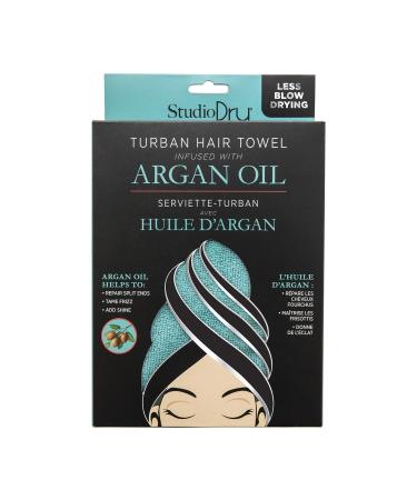 Turban Towel with Argan Oil - Quick Dry Hair Wrap for All Hair Types | International Shipping - Buy Online on GoSupps.com