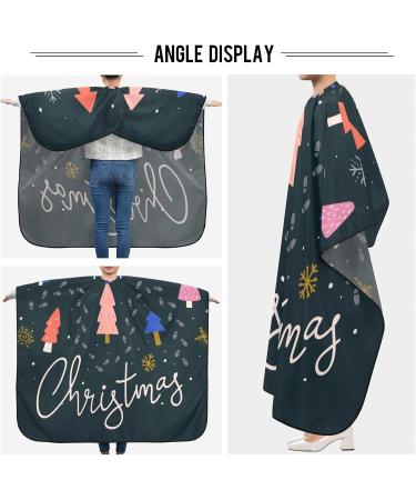 Buy Waterproof Barber Cape - Christmas Pattern Blue & Cheetah Haircut Bib for Men & Women | Unisex Hair Cutting Cape for International Shipping - Buy Online on GoSupps.com