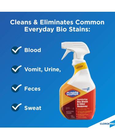 CloroxPro Disinfecting Bio Stain & Odor Remover Refill - 128 Oz (International Shipping Available - Buy Online on GoSupps.com