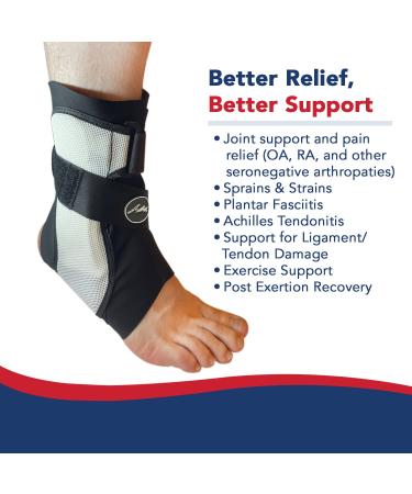 Doctor Developed Ankle Brace for Sprained Ankle Support - Men/Women - Large, Right - Buy Online on GoSupps.com
