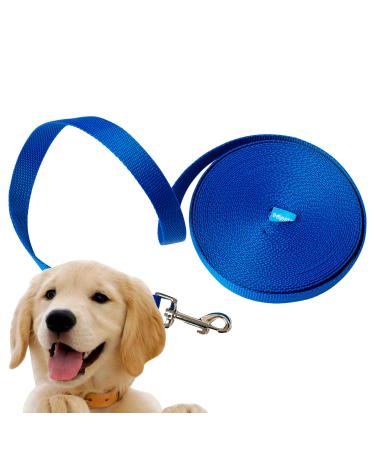 Edipets drag line for dogs 1.5m / 3m / 5m / 10m / 15m waterproof training line for large to small dogs robust dog leash (1.5 m dark blue) 1.5 meters dark blue