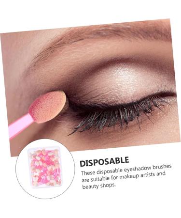 FOMIYES 50pcs Double Ended Eyeshadow Brush Liquid Makeup Eyeshadow Sponge Stick Eyeshadow Sticks Fan - Buy Online on GoSupps.com