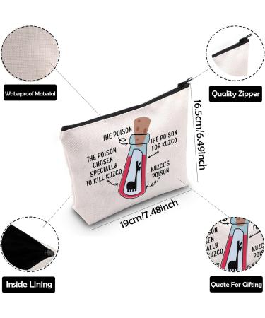 BAUNA Emperors Makeup Bag - Poison Chosen to Kill Makeup | Zippered Llama Travel Case - Buy Online on GoSupps.com