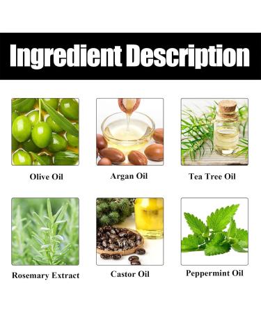 Rosemary Oil For Hair Growth Castor Oil Organic & Argan Oil For Hair Tea Tree Oil For Hair Improve Hair Loss & Strengthen Hair Promote Hair Growth & Nourishes Scalp Hair Care - Buy Online on GoSupps.com