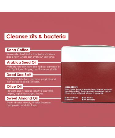 Coffee Body Scrub - Exfoliate Cleanse & Reduce Eczema | 250g | Skin Care for All Skin Types - Buy Online on GoSupps.com