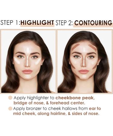 Upgrade Contour Stick 2 in 1 Double-Ended Concealer Highlighter Stick Professional Cream Bronzer Contour Stick Longlasting Face Body Contour Makeup (#01 Ivory+dark brown) - Buy Online on GoSupps.com