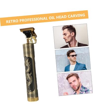 FRCOLOR Electric Clippers Electric Haircut Shear Electric Trimmer Cordless Grooming Electric Precision Trimmer Electric Grooming Kit Oil Head Aluminum Alloy T9 15X4.3CM Golden - Buy Online on GoSupps.com
