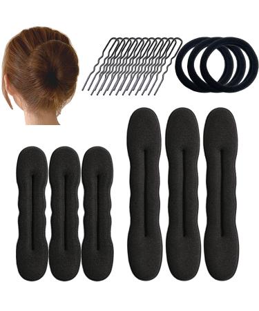 Hair Bun Maker Foam Sponge Sock Bun Hair Donuts for Hairagami French Twist Sock Bun for Kids And Women Hair Tool Hair Bun & Crown Shapers Accessories
