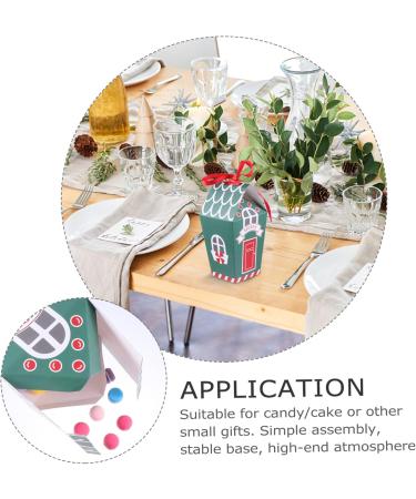 ifundom 10pcs Nougat Box Containers for Food Cookies Party Favors Paper Candy Bags Ornament Biscuit 19.5x9.5x7cm Green - Buy Online on GoSupps.com