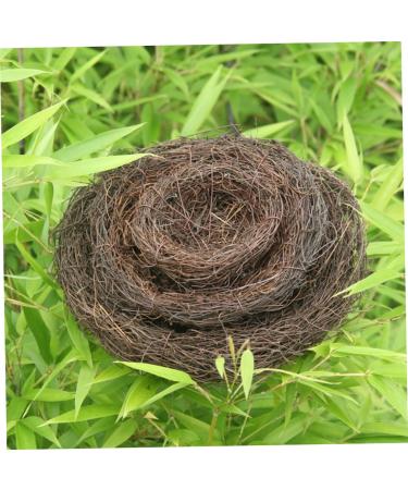 Buy WOFASHPURET Hamster Gerbil Bed Nest - Flower Decoration Rattan & Feather Ornament (15cm) - Buy Online on GoSupps.com