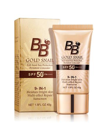 BB Cream Tinted Moisturiser SPF 50 Foundation Hydrating Full-Coverage Tinted Moisturiser Face Women Oil Control Lightweight Smoothing Color Correcting Cream for All Skin Types (Ivory)