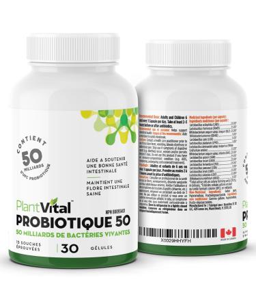 PlantVital Probiotics for Women - 50 Billion Cfu 15 Bacteria Strains - Probiotic Supplement - Probiotics - Gluten and Soy Free Probiotics Women - Probiotic Women 30 Count - Womens Probiotic 30 count (Pack of 1) - Buy Online on GoSupps.com