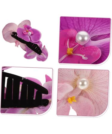 FRCOLOR Phalaenopsis Hairpin Floral Decor Flower Decorations Hair Claw Clip Hair Snap Clips Hair Holder Hair Clip Hair Pin for Cute Hairpin Hair Decoration Hairpin Cloth - Buy Online on GoSupps.com