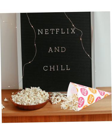 Healeved 100 Pcs Popcorn Bag Popcorn Cone Bags Cone Shaped Bags Candy Treat Bag Mini Treat Bags Cardboard Popcorn Boxes Mini Bags for Favors For Party Paper Child Packing Bag Christmas - Buy Online on GoSupps.com