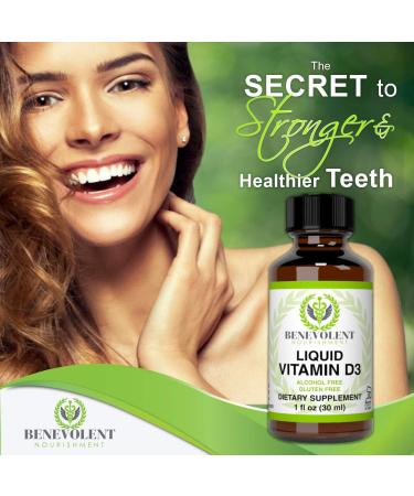 Benevolent Nourishment Vitamin D3 Drops 5000 IU - Fast Absorbing Liquid Supplement - Alcohol & Gluten Free - Buy Online on GoSupps.com