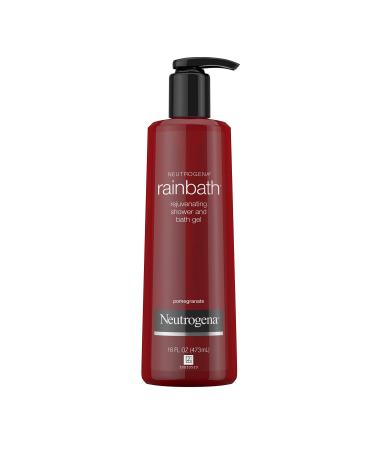 Neutrogena Rainbath Rejuvenating and Cleansing Shower and Bath Gel Moisturizing Body Wash and Shaving Gel with Clean Rinsing Lather Pomegranate Scent 16 fl. oz (Pack of 2)