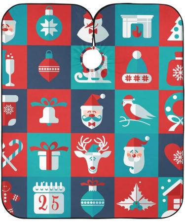 Waterproof Cartoon Christmas Barber Cape - Cheetah Haircut Bib for Men & Women | Unisex Hair Cutting Cape - Buy Online on GoSupps.com