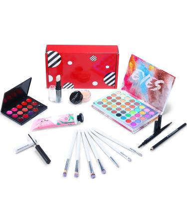 All-in-One Korean Style Makeup Set | Eyeshadow Palette Lipstick & Natural Cosmetics | Perfect Valentine's Day Gift for Beginners - Buy Online on GoSupps.com