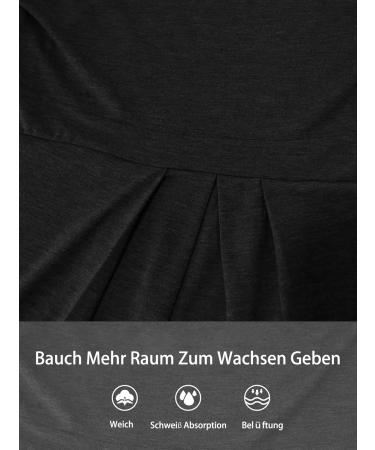 Love2Mi Nursing Shirt Maternity Top - Layered Wrap Design - Black - Size L - Buy Online on GoSupps.com