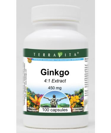 Ginkgo 4:1-450 mg (100 Capsules ZIN: 520212) - 3 Pack