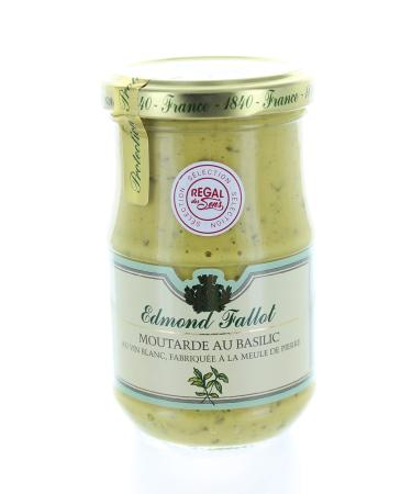 FALLOT 4 x Pot of Mustard with Basil - Edmond Fallot - 4 x 210g