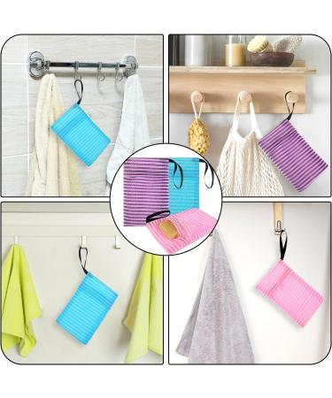 3-Pack Peeling Soap Bags | Travel Shower Soap Holders & Body Washers | Rauer Peeling Sponges for Bathroom - Buy Online on GoSupps.com