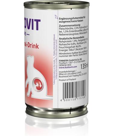 KATTOVIT - Renal/Kidney Drink for Cats | Dietary Drink for Cats to Support Kidney Function for Adult Cats Motivate Cats to Increase Water Intake | 12 x 135 ML - Buy Online on GoSupps.com