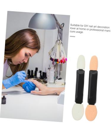 CRILSTYLEO 50pcs Nail Sponge Brush Manicure Art Tool Eye Shadow Nail Art Nail Modification Brush Practical Manicure Brush Manicure Supply DIY Powder Manicure Art Brush Eyeshadow - Buy Online on GoSupps.com