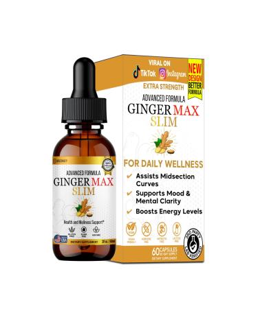 GREENVIFY Ginger Max Dietary Supplement Advanced Formula 2 fl oz Gluten Free Sugar Free Non-GMO (1)