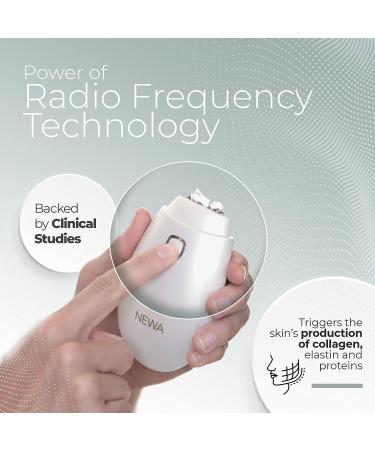 NEWA RF Wrinkle Reduction Device - FDA Cleared Skincare Tool for Facial Tightening | Boosts Collagen, Reduces Wrinkles | 1 Month Gel Supply | Ivory Classic - Buy Online on GoSupps.com
