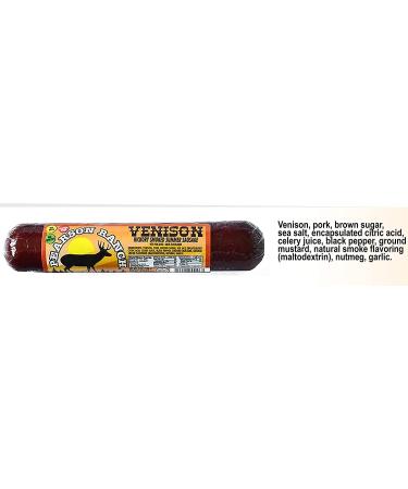 Pearson Ranch Venison Hickory Smoked Summer Sausage Pack of 3 - Gluten-Free, MSG-Free, Paleo & Keto Friendly - Buy Online on GoSupps.com
