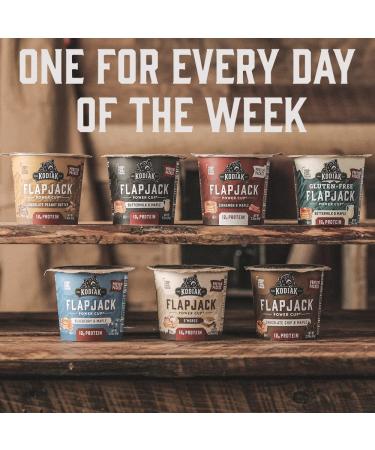 Kodiak Cakes Protein Pancake Power Cup Variety Pack - Buttermilk, Maple Chocolate Chip, S'mores - 12 Pack - Buy Online on GoSupps.com