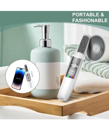 Electric Foot Callus Remover - Rechargeable Pedicure Tool with 3 Rollers & Speeds | Smooth Foot Care Kit - Ideal Gift for Dead Skin Removal - Buy Online on GoSupps.com