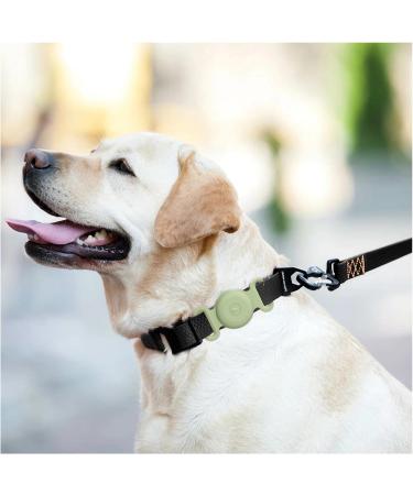 Airtag Dog Collar Pet Silicone Protective Case for GPS Tracking Finder Protective Cover Compatible with Apple Airtag Safety and Anti-lost (Matcha green+Lavender Middle) Matcha green+Lavender Middle - Buy Online on GoSupps.com