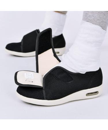 W&LESVAGO Women's Wide Width Diabetic Walking Shoes - Non-Slip Lightweight Sneakers for Diabetic, Edema, Plantar Fasciitis (8 Wide, Black) - Buy Online on GoSupps.com