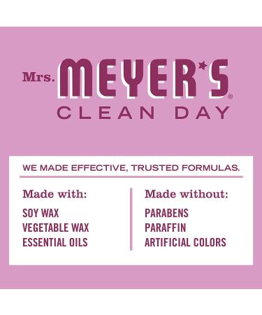Mrs. Meyer's Peony Scented Soy Wax Aromatherapy Candle 7.2 Oz - Pack of 2 | 35 Hour Burn Time, Essential Oils for Relaxation - Buy Online on GoSupps.com