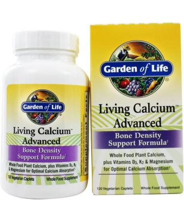 Garden of Life Living Calcium Advanced - 120 Vegetarian Caplets for Bone Health - Buy Online on GoSupps.com