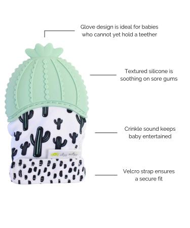 Itzy Ritzy Cactus Teether - Food Grade Silicone, 3+ Months - Buy Online on GoSupps.com