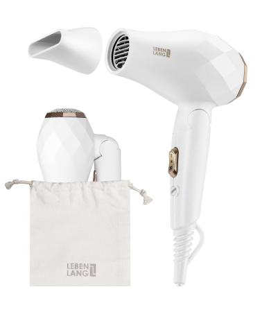Life long travel foldable small - dual excitement & incl. Travel bag with styling nozzle I travel hair dryer small & hair dryer quiet i hair dryer small travel hair dryer travel hair dryer hair hairstill white / gold - Buy Online on GoSupps.com