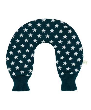 Premium hot water bottle PVC for the neck and shoulder neck heat bottle high -quality rope cover with asterisks 2 liters BS1970: 2012 certified - new model (green)