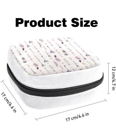 Watercolor Feathers Sanitary Napkin Storage Bag - Color3826 - Buy Online on GoSupps.com