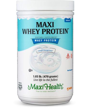 Maxi Health Naturemax Energize Whey Protein Powder and Meal Replacement Kosher Plain 1.03 Pound