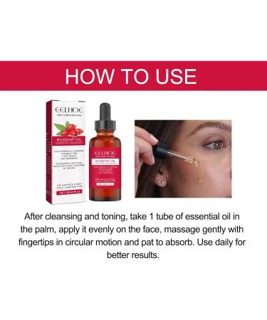Organic Cold-Pressed Rose Hip Oil for Face & Body - 30ml Essential Moisturizing Oil for Scars Striae Hair & Nails - Buy Online on GoSupps.com