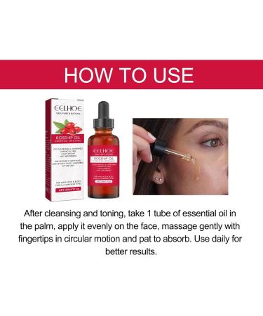 Cold-Pressed Rosehip Oil for Face | Nourishing Moisturizer for All Skin Types | 30ml Essential Oil for Skin Hair & Nails - Buy Online on GoSupps.com