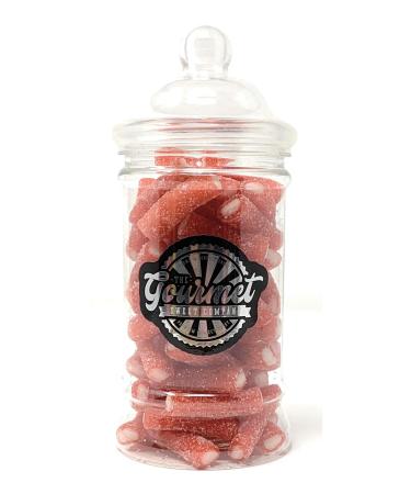Sour Strawberry Pencil Bites Victorian Gift Jar by The Gourmet Sweet Company - Buy Online on GoSupps.com