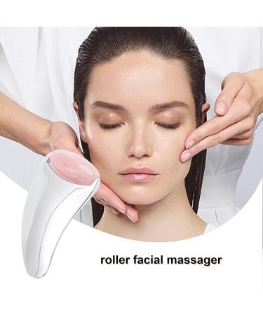 Fovolat Guasha Roller For Face - Metal Face Massager Lifting Roller - Skin Care Facial Rolling Massager For Neck Chin Eyes Cheekbones Nose Forehead Silver Scraping Board + Rose Roller - Buy Online on GoSupps.com