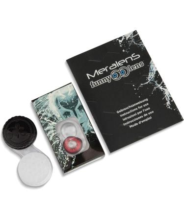Buy Red Crazy Fun Contact Lenses 'Red Flower' - No Prescription Free Lens Container | Top Quality for Carnival & Halloween 2023 - Buy Online on GoSupps.com