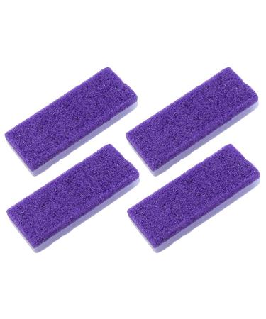 4 pieces of volcanic bimsstein removed Kallus Feilenstein Fu File stone pumice stone for fu bimsstein fu Peeling stone scrubber for hard skin PU adjust cleaning violet